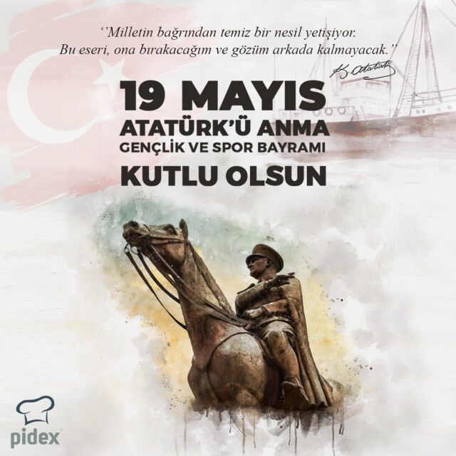 19 Mayıs Atatürk’ü Anma Gençlik ve Spor Bayramımız Kutlu Olsun 🇹🇷